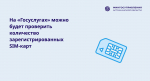 На Госуслугах можно будет проверить количество зарегистрированных SIM-карт